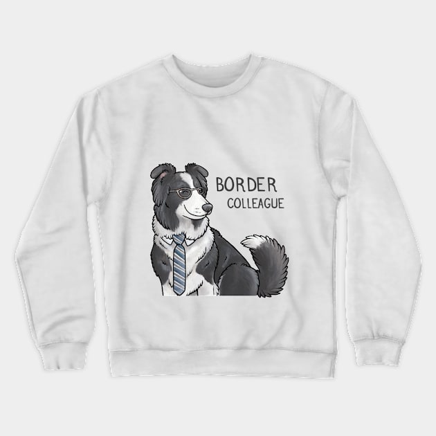 Border Colleague (Collie) Crewneck Sweatshirt by animalartbyjess